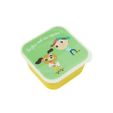 Bébé-Accessoires-Sac-Draeger la carterie - Boîte à goûter LE PLUS COOL DES COPAINS - Multicolore