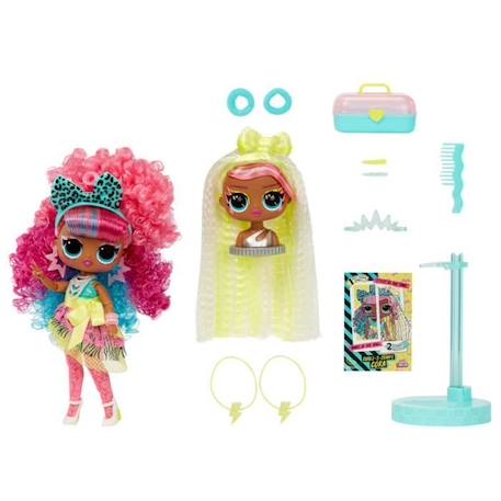 L.O.L. Surprise Tweens Surprise Swap Fashion Doll - Curls-2- Crimps Cora - 1 poupée Tweens 17cm, 1 mini tête à coiffer et des access BLANC 2 - vertbaudet enfant 