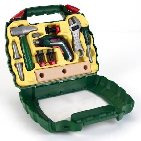 KLEIN - Mallette à outils Bosch avec visseuse électronique Ixolino II VERT 1 - vertbaudet enfant 