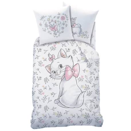 Parure de lit imprimée 100% coton, DISNEY LES ARISTOCHATS CHAMPETRE. Taille : 140x200 cm BLANC 2 - vertbaudet enfant 