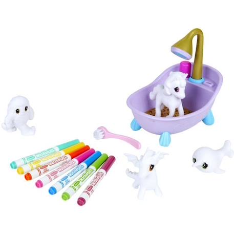 Crayola - Washimals Animaux fantastiques - Coffret de coloriage lavable pour enfants dès 3 ans BLEU 2 - vertbaudet enfant 