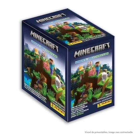 Stickers Minecraft 2 - Boîte de 36 pochettes - Collectionne les 256 stickers dont 64 spéciaux VERT 1 - vertbaudet enfant 
