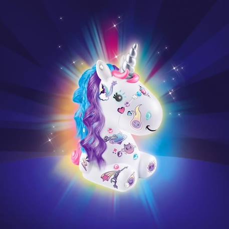 Figurine à décorer - Canal Toys - Licorne Cosmique DIY Lumineuse - Édition Collector - Stickers et Strass inclus BLANC 5 - vertbaudet enfant 