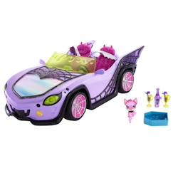Jouet-Poupons et poupées-Monster High - Cabriolet des Goules avec animal de compagnie