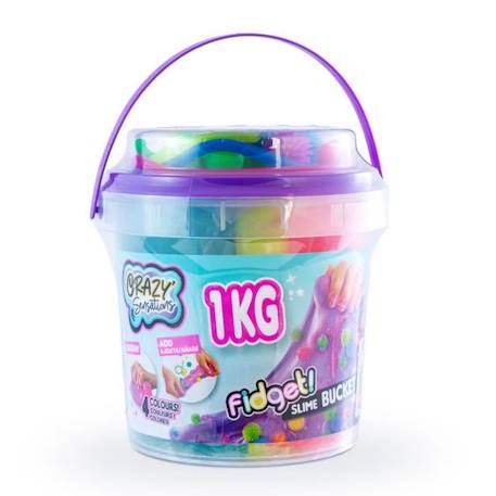 Fidget Slime - Baril de 1kg - Canal Toys - Texture extensible et non collante - Inclus 14 fidget toys BLANC 1 - vertbaudet enfant 