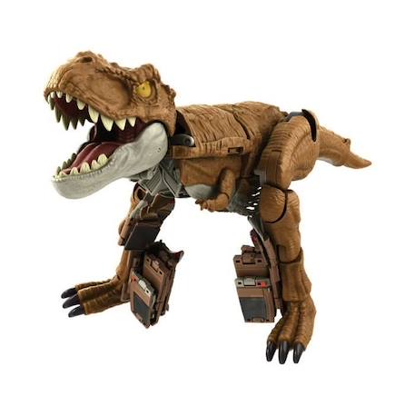Jurassic World - Tyrannosaure Transformable en Véhicule Tout-Terrain - Fierce - Mattel - HPD38 MARRON 1 - vertbaudet enfant 