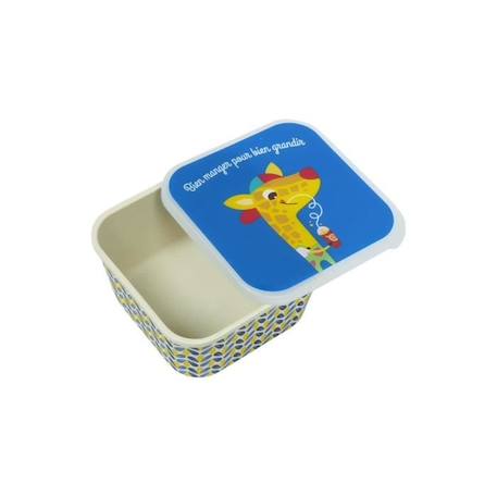 Draeger la carterie - Boîte à goûter GIRAFE - Multicolore BLEU 3 - vertbaudet enfant 