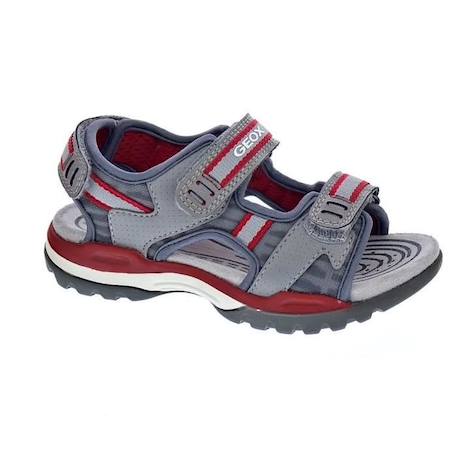 Sandales Garçon Geox Borealis - Gris - Scratch - Confortable GRIS 1 - vertbaudet enfant 