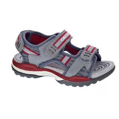 Chaussures-Chaussures garçon 23-38-Sandales-Sandales Garçon Geox Borealis - Gris - Scratch - Confortable