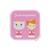 Draeger la carterie - Boîte à goûter PRINCESSE - Multicolore ROSE 2 - vertbaudet enfant 
