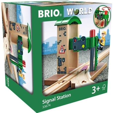 Brio World Station de Controle et d'Aiguillage - Accessoire pour circuit de train en bois - Ravensburger - Mixte dès 3 ans - 33674 VERT 1 - vertbaudet enfant 
