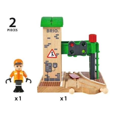 Brio World Station de Controle et d'Aiguillage - Accessoire pour circuit de train en bois - Ravensburger - Mixte dès 3 ans - 33674 VERT 4 - vertbaudet enfant 