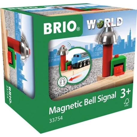 Signal Cloche Magnétique - BRIO World - Ravensburger - Jaune - Mixte dès 3 ans JAUNE 1 - vertbaudet enfant 