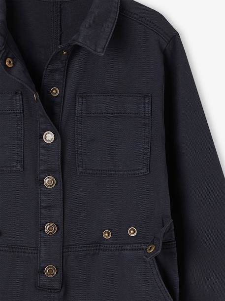Combinaison fille style worker anthracite 4 - vertbaudet enfant 