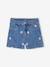 Short en jean brodé fleurs fille stone 2 - vertbaudet enfant 