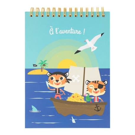 Paris Cahier à spirales pirate - 3045671063111 BLEU 1 - vertbaudet enfant 