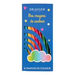 Jouet-Paris 8 crayons de couleur arc-en-ciel - 3045671063074