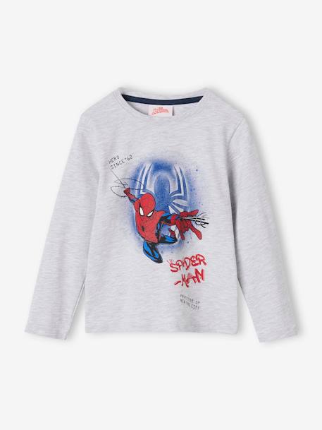 Pyjama bicolore garçon Marvel® Spider-Man Gris chiné/marine 3 - vertbaudet enfant 