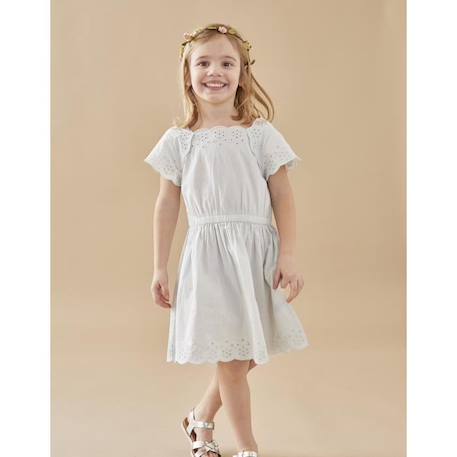 Robe en popeline BLEU 1 - vertbaudet enfant 