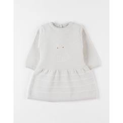 -Robe en tricot imprimé lapin