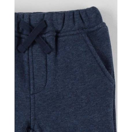 Pantalon jogging en Pulloloudoux® chiné BLEU 3 - vertbaudet enfant 