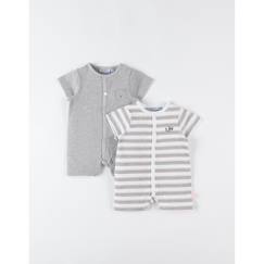 Bébé-Pyjama, surpyjama-Set de 2 combishorts en jersey