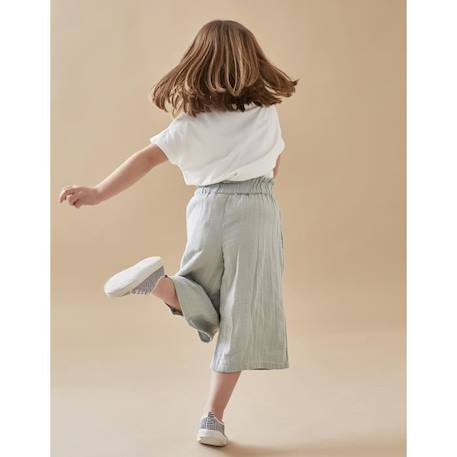 Pantalon évasé 3/4 VERT 2 - vertbaudet enfant 