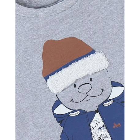 T-shirt manches longues imprimé Nouky gris GRIS 3 - vertbaudet enfant 