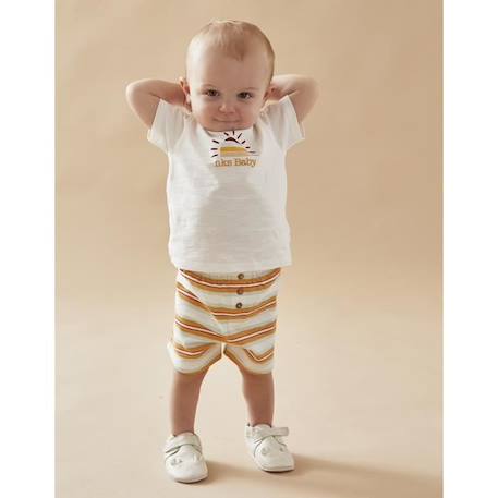 Bébé-Set t-shirt soleil + short rayé