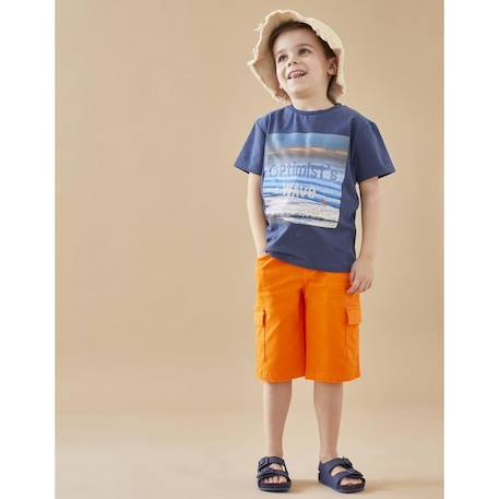 Bermuda en twill ORANGE 1 - vertbaudet enfant 