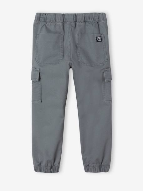 Pantalon garçon battle facile à enfiler bleu glacier+kaki foncé+taupe 3 - vertbaudet enfant 