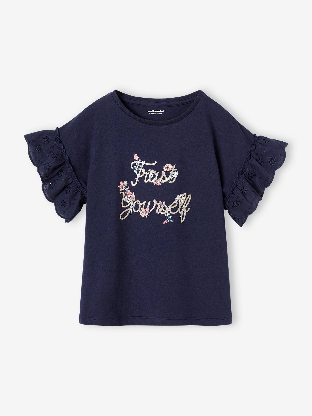T-shirt Pull Fille Tammy - Viscose Bleu, Taille 10-11 Ans, Col Rond (très Bon état)