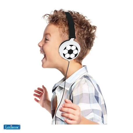 Casque Audio Enfant LEXIBOOK Football Garçon A partir de 4 ans noir -  Lexibook