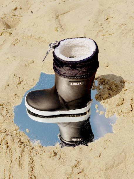 Bottes de pluie fourrées enfant Lolly Pop Giboulée marine blanc+noir blanc+rouge/blanc 11 - vertbaudet enfant 