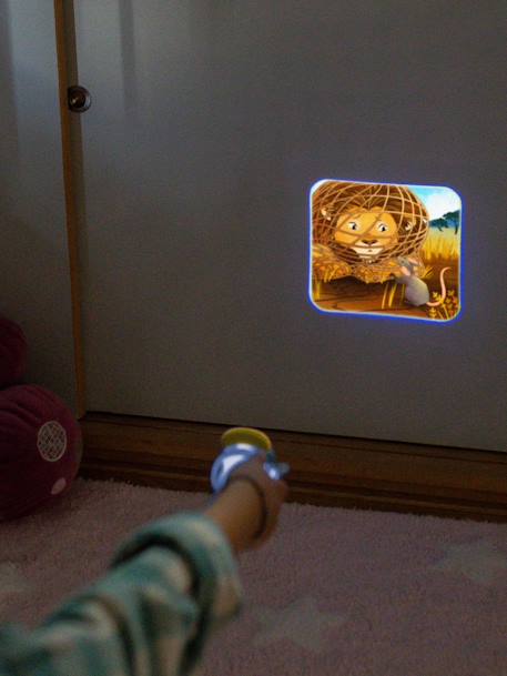 Lampe projecteur à histoires Kidyslide - bleu+terracotta+violet 2 - vertbaudet enfant 