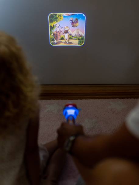 Lampe projecteur à histoires Kidyslide - bleu+terracotta+violet 3 - vertbaudet enfant 
