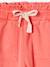 Pantalon fille style paperbag Lyocell fluide corail+kaki+rose 3 - vertbaudet enfant 