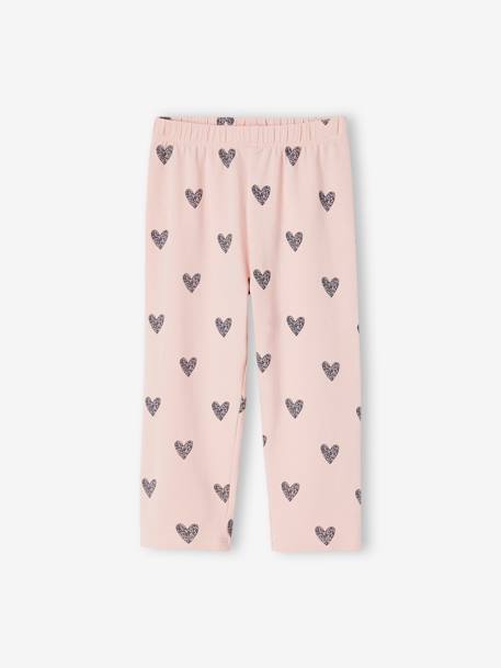 Lot de 2 leggings courts fille anthracite+jaune pastel 2 - vertbaudet enfant 