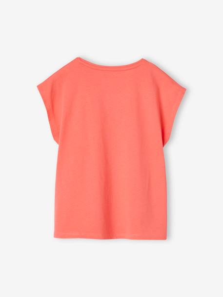 T-shirt Cropped Rose Pour Fille - Manches Courtes - Taille 5 Ans