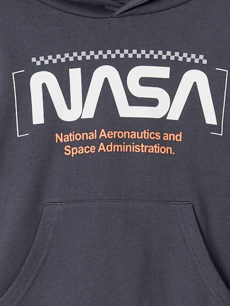 Sweat à capuche garçon NASA® bleu ardoise 3 - vertbaudet enfant 