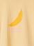 Tee-shirt motif pop fille manches courtes à revers jaune pâle 3 - vertbaudet enfant 