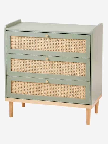 Commode en cannage POÉSIE rose+vert 10 - vertbaudet enfant 