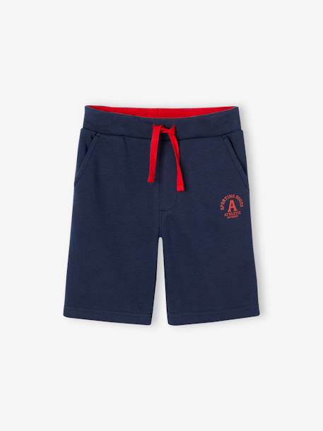 Bermuda sport en molleton garçon marine 1 - vertbaudet enfant 