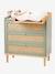 Commode en cannage POÉSIE rose+vert 11 - vertbaudet enfant 