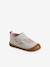 Chaussons bébé toile scratch blanc imprimé+bleu chambray+rose imprimé 1 - vertbaudet enfant 