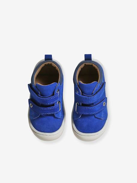 Chaussures premiers pas bébé scratchs bleu+bleu électrique+marine 9 - vertbaudet enfant 