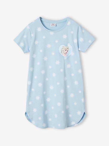 Chemise de nuit Disney La reine des neiges bleu ciel 1 - vertbaudet enfant 