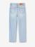 Jean fille droit MorphologiK tour de hanches Fin bleu foncé+denim bleached+stone 8 - vertbaudet enfant 