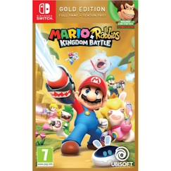 Jouet-Jeux vidéos et jeux d'arcade-Mario + Lapins Crétins Kingdom Battle Édition Gold Jeu Switch