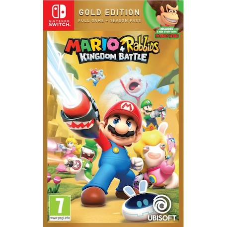 Mario + Lapins Crétins Kingdom Battle Édition Gold Jeu Switch BLANC 1 - vertbaudet enfant 